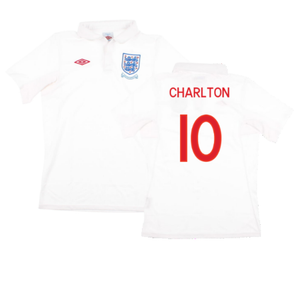 England 2009-10 Home Shirt (With South Africa Badge Detail) (L) (Very Good) (Charlton 10)_0