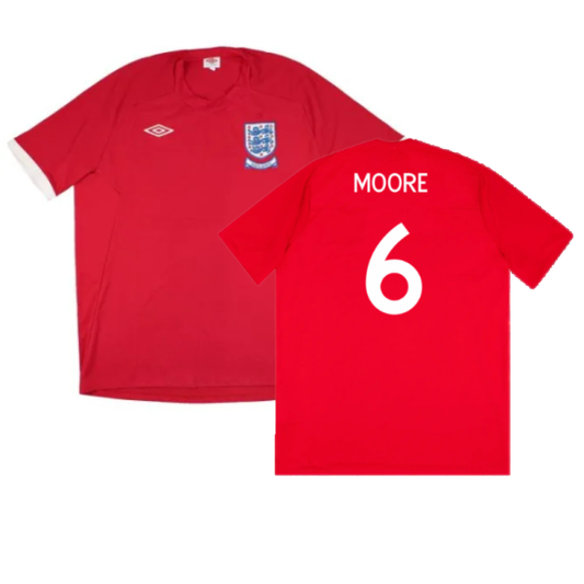 England 2010-11 Away Shirt (XL Boys) (Very Good) (Moore 6)_0
