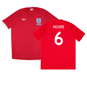 England 2010-11 Away Shirt (WC badge) (L) (Very Good) (Moore 6)_0