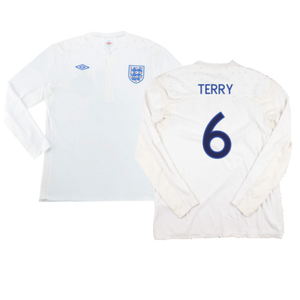 England 2010-11 Long Sleeve Home Shirt(M) (Good) (TERRY 6)_0
