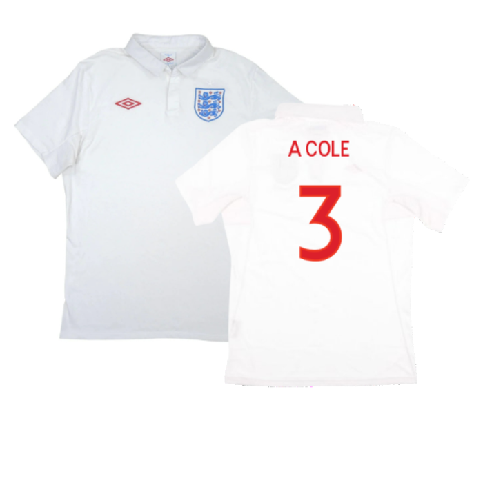 England 2010-12 Home Shirt (Good) (A COLE 3)