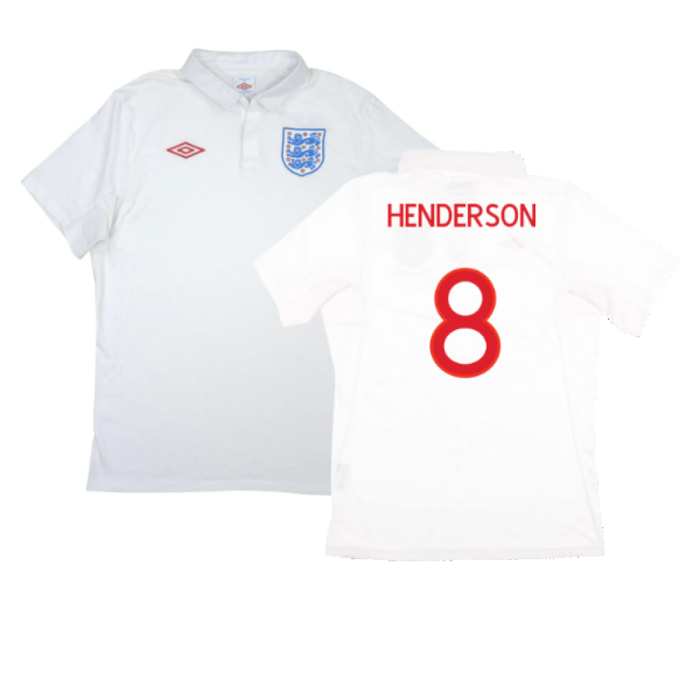 England 2010-12 Home Shirt (Good) (HENDERSON 8)