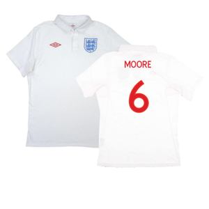 England 2010-12 Home Shirt (L) (Good) (Moore 6)_0