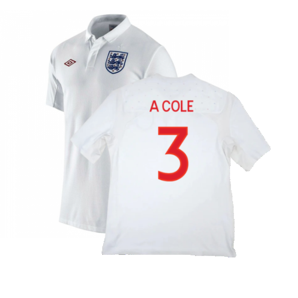 England 2010-11 Home Shirt (M) (Good) (A COLE 3)_0