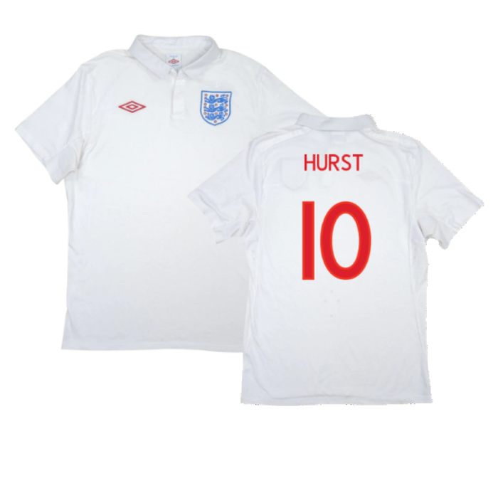 England 2010-2011 Home Shirt (XL) (Excellent) (HURST 10)