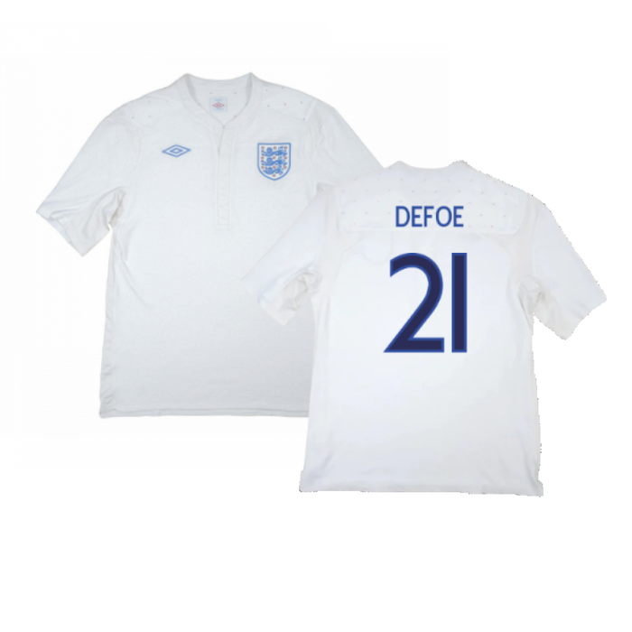 England 2009-10 Home Shirt (3XL) (Good) (Defoe 21)