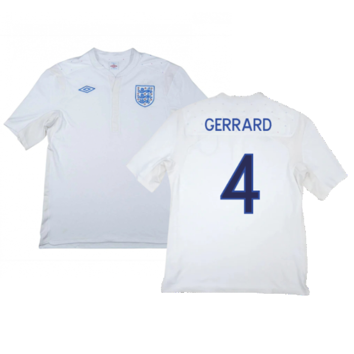 England 2011-12 Home Shirt (XXL) (Good) (GERRARD 4)