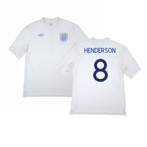 England 2009-10 Home Shirt (XXL) (Fair) (Henderson 8)_0