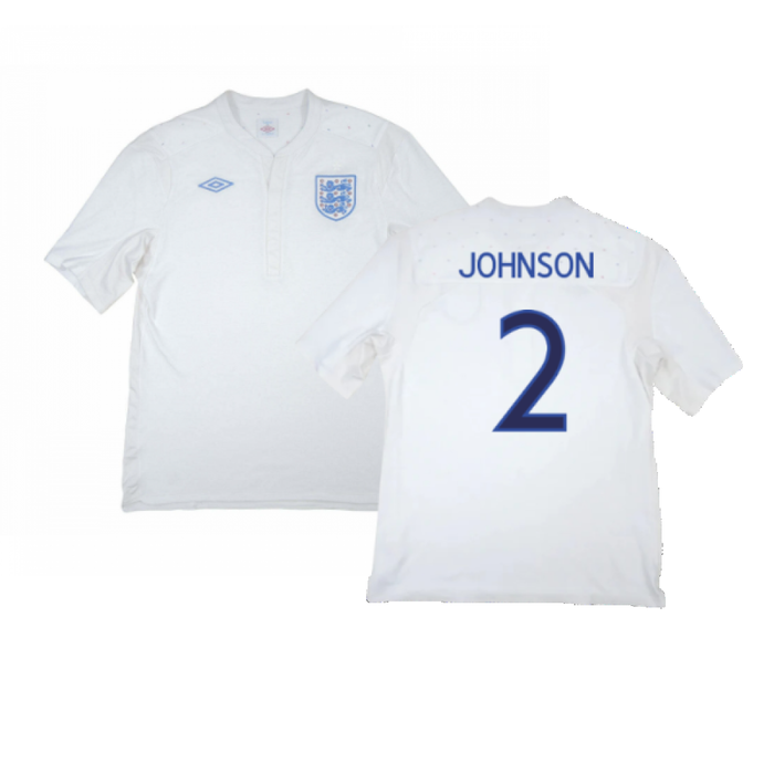 England 2009-10 Home Shirt (Good) (Johnson 2)