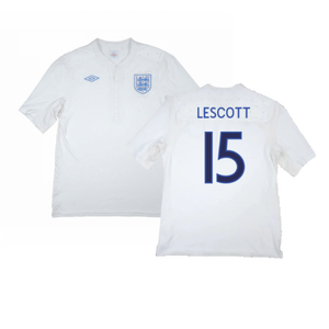 England 2009-10 Home Shirt (XXXL) (Fair) (Lescott 15)_0