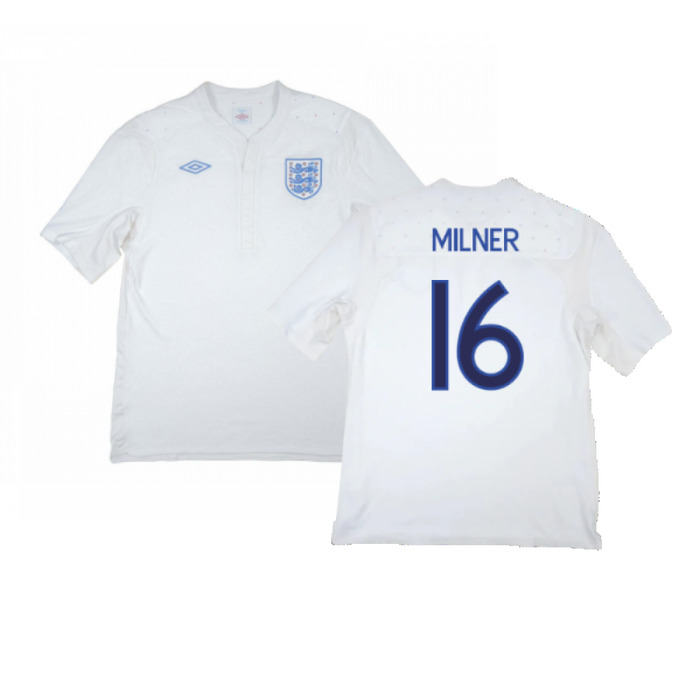 England 2009-10 Home Shirt (XXXL) (Fair) (Milner 16)