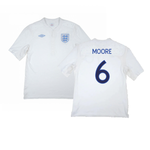 England 2009-10 Home Shirt (XXL) (Good) (Moore 6)_0