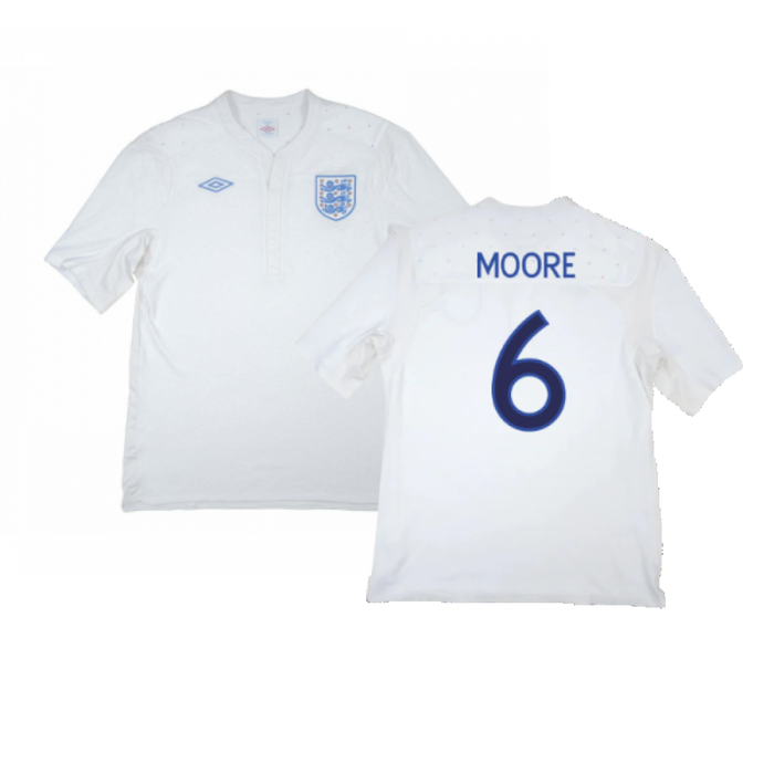 England 2009-10 Home Shirt (XXL) (Very Good) (Moore 6)