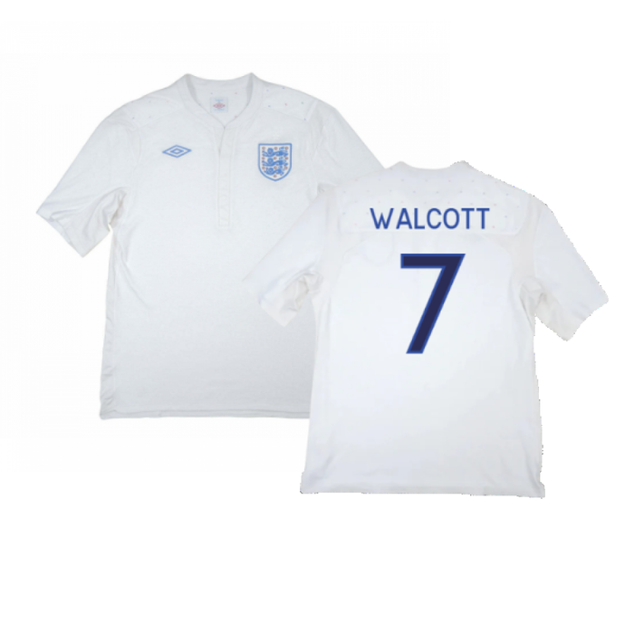 England 2009-10 Home Shirt (Good) (Walcott 7)