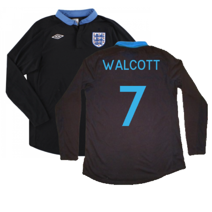 England 2011-2012 Long sleeve Away Shirt (XL) (Excellent) (Walcott 7)