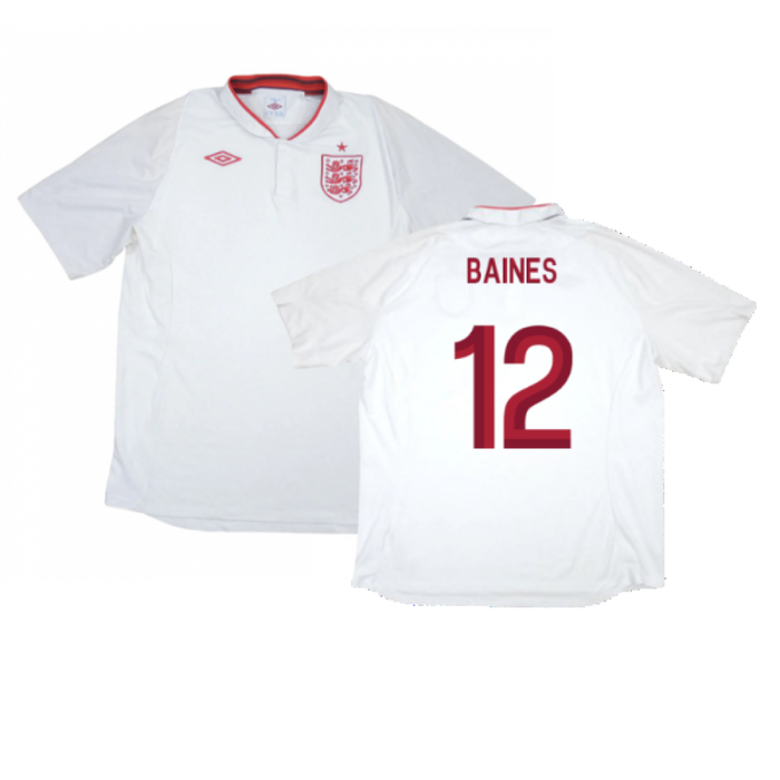 England 2012-13 Home Shirt (XL) (Excellent) (Baines 12)