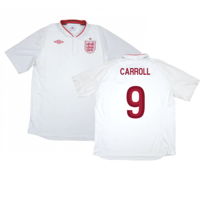 England 2012-13 Home Shirt (L) (Good) (Carroll 9)