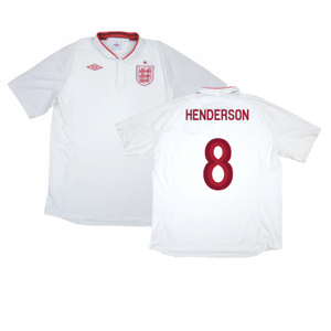 England 2012-13 Home Shirt (L) (Fair) (Henderson 8)_0
