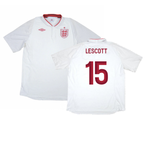 England 2012-13 Home Shirt (XL) (Very Good) (Lescott 15)_0