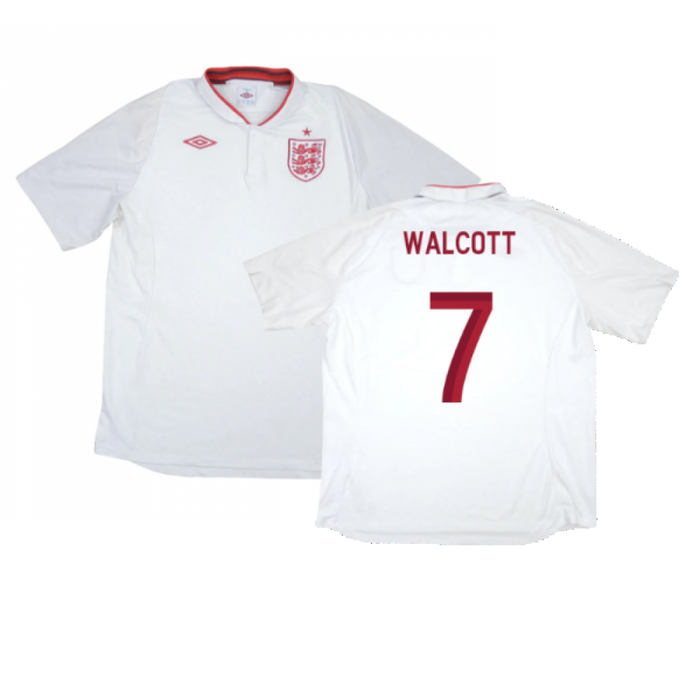 England 2012-13 Home Shirt (XL) (Very Good) (Walcott 7)