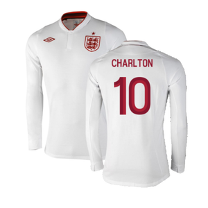 England 2012-13 Long Sleeve Home Shirt (L) (Fair) (Charlton 10)_0