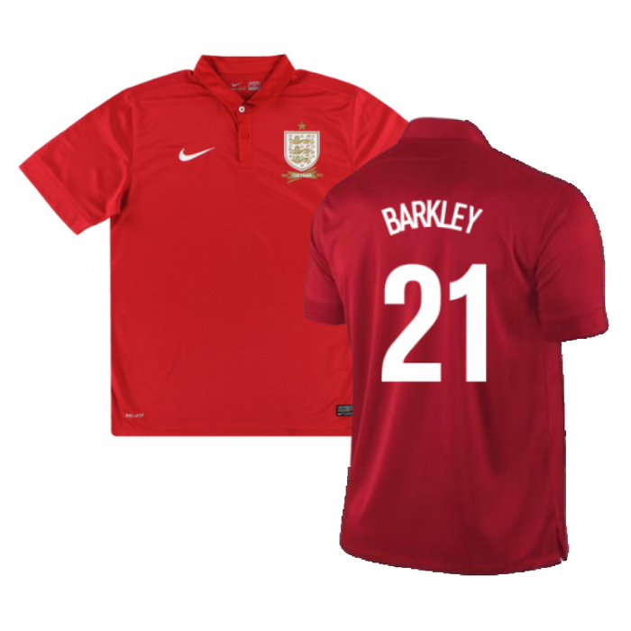 England 2013-14 Away Shirt (L) (Excellent) (BARKLEY 21)