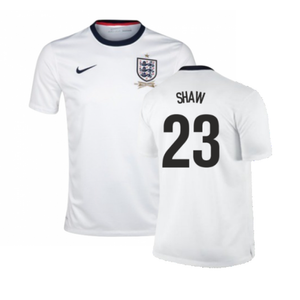 England 2013-14 Home Shirt (S) (Excellent) (SHAW 23)_0