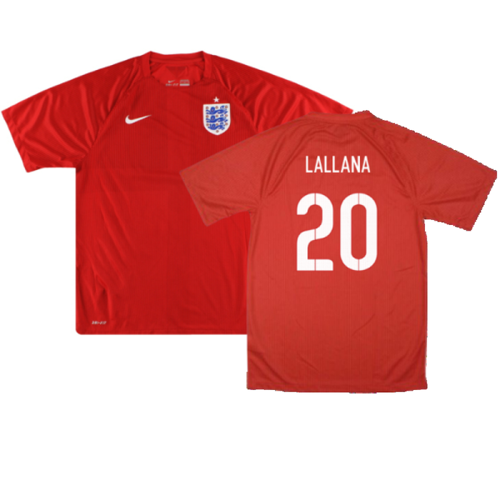 England 2014-16 Away Shirt (XL) (Very Good) (LALLANA 20)