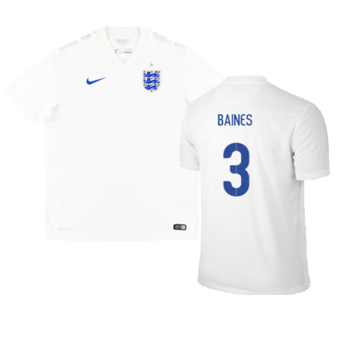 England 2014-16 Home Shirt (M) (Good) (BAINES 3)