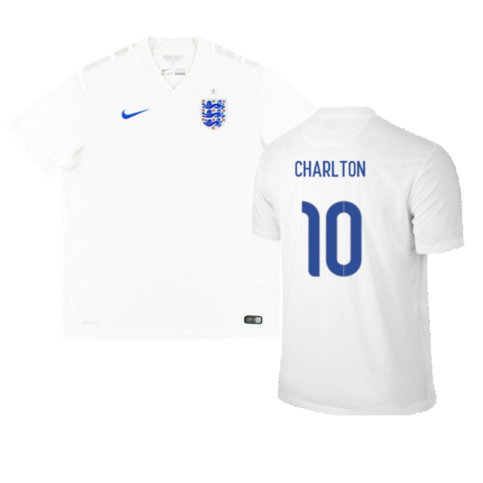 England 2014-16 Home Shirt (M) (Good) (CHARLTON 10)