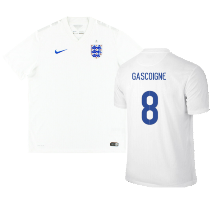 England 2014-16 Home Shirt (XL) (Good) (GASCOIGNE 8)