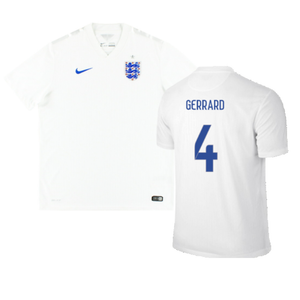 England 2014-16 Home Shirt (M) (Good) (GERRARD 4)_0