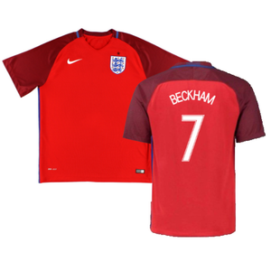 England 2016-17 Away Shirt (S) (Very Good) (Beckham 7)_0