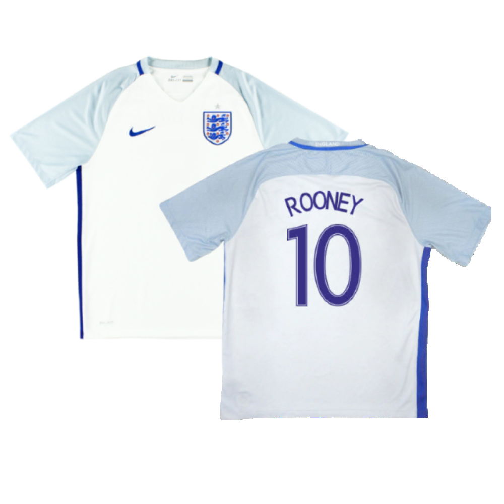 England 2016-18 Home Shirt (XL) (Good) (Rooney 10)_0