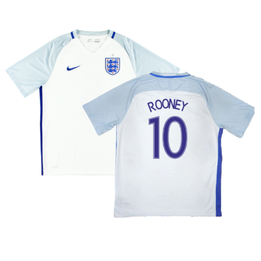England 2016-18 Home Shirt (XL) (Good) (Rooney 10)_0