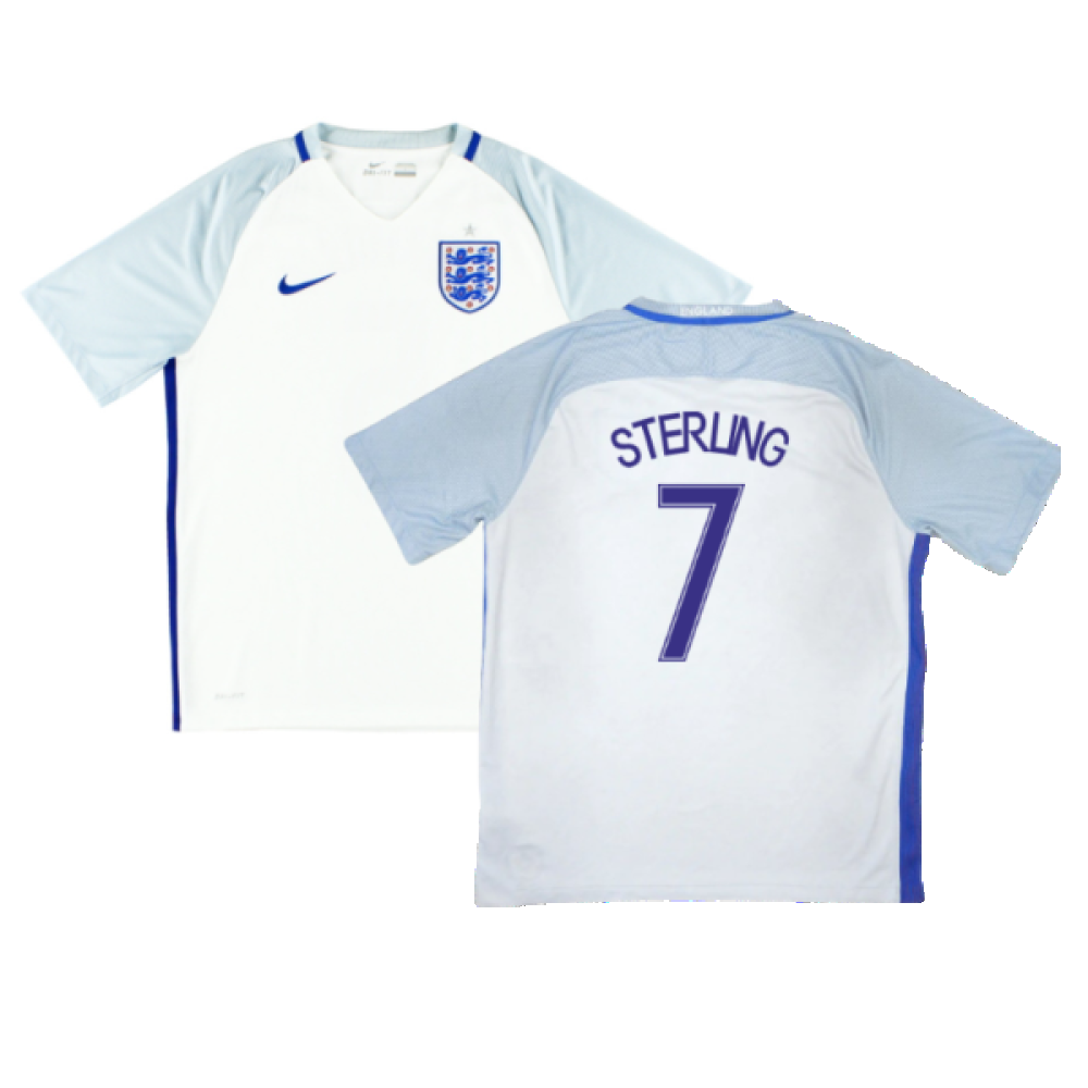 England 2016-18 Home Shirt (XL) (Good) (Sterling 7)_0