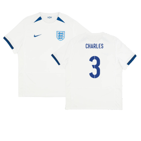 England 2023-24 Womens World Cup Home Shirt (S) (CHARLES 3) (Excellent)_0