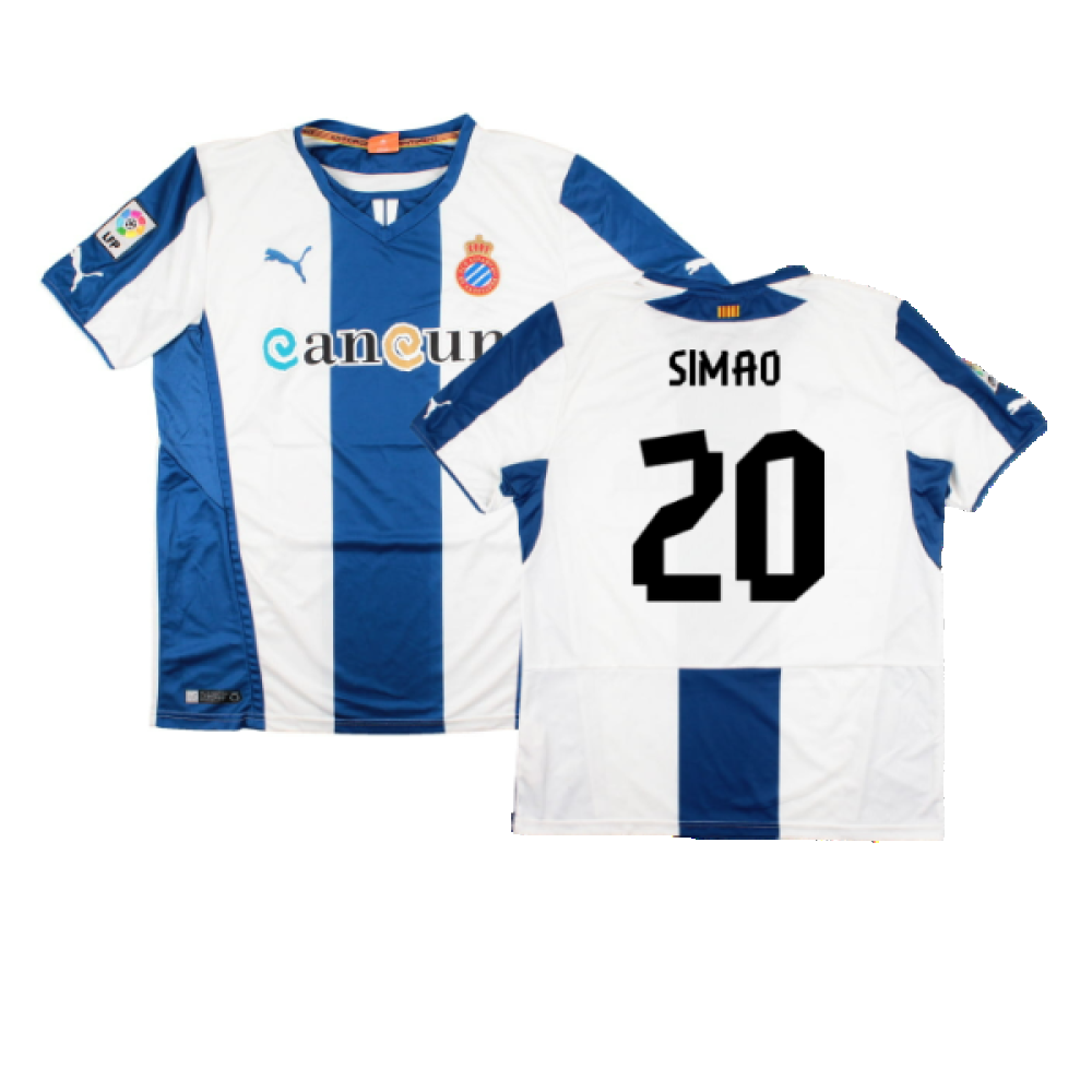 Espanyol 2013-14 Home Shirt (L) (Excellent) (Simao 20)_0