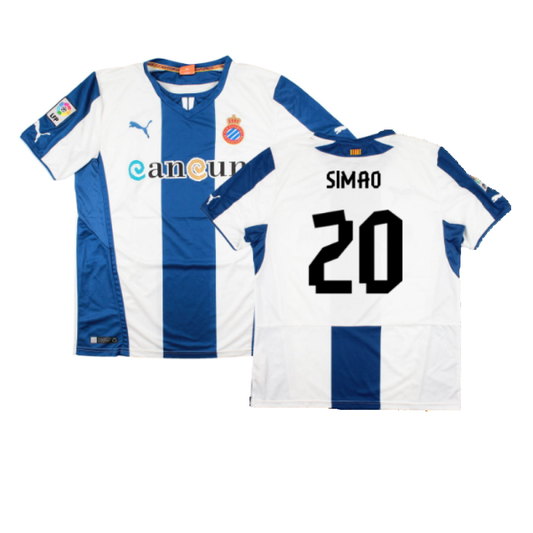 Espanyol 2013-14 Home Shirt (L) (Excellent) (Simao 20)_0