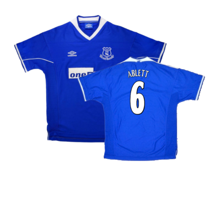 Everton 1999-00 Home Shirt (XL) (Excellent) (Ablett 6)