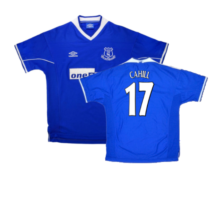 Everton 1999-00 Home Shirt (XL) (Excellent) (CAHILL 17)