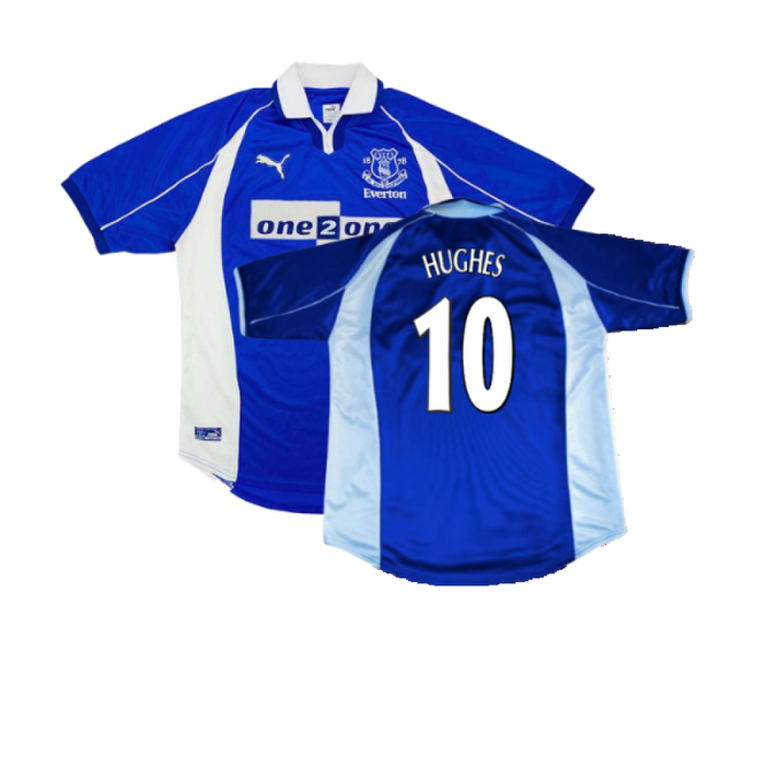 Everton 2000-01 Home Shirt (S) (Excellent) (Hughes 10)