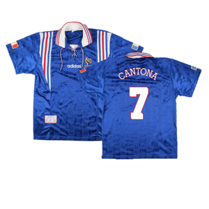 France 1996-98 Home Shirt (M) (Excellent) (CANTONA 7)_0