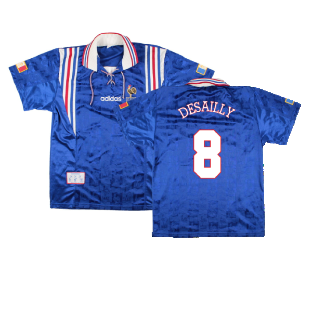 France 1996-98 Home Shirt (M) (Excellent) (Desailly 8) – Classic