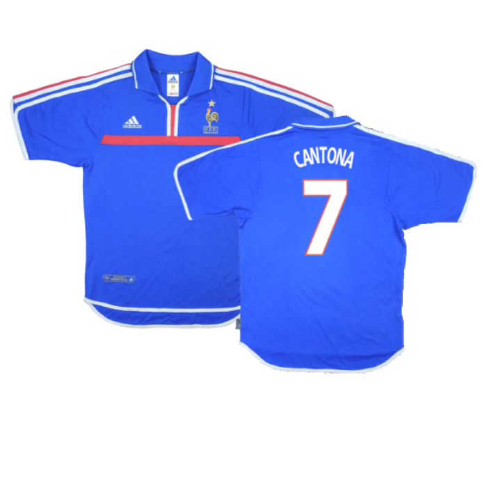 France 2000-02 Home Shirt (Very Good) (CANTONA 7)