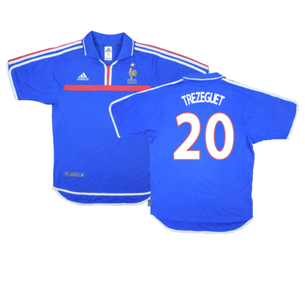 France 2000-02 Home Shirt (Very Good) (Trezeguet 20) – Classic