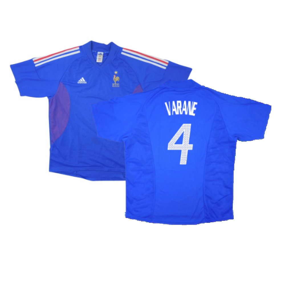 France 2002-04 Home Shirt (L) (Mint) (VARANE 4) – Classic Football Kit