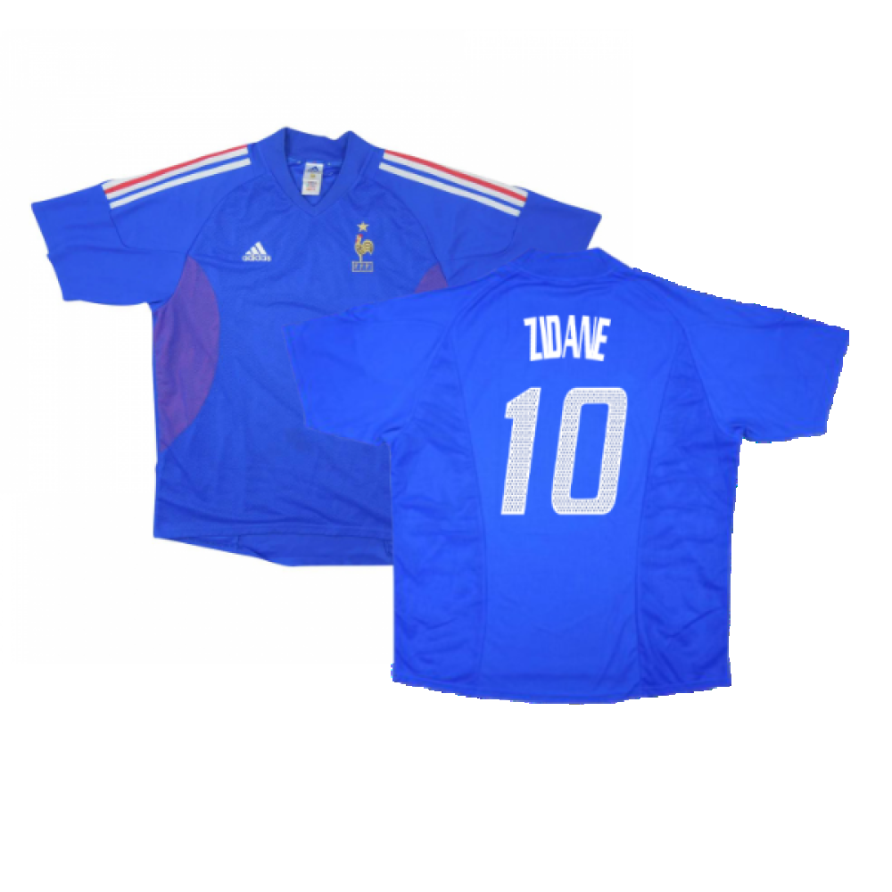 France 2002-04 Home Shirt (L) (Mint) (ZIDANE 10) – Classic
