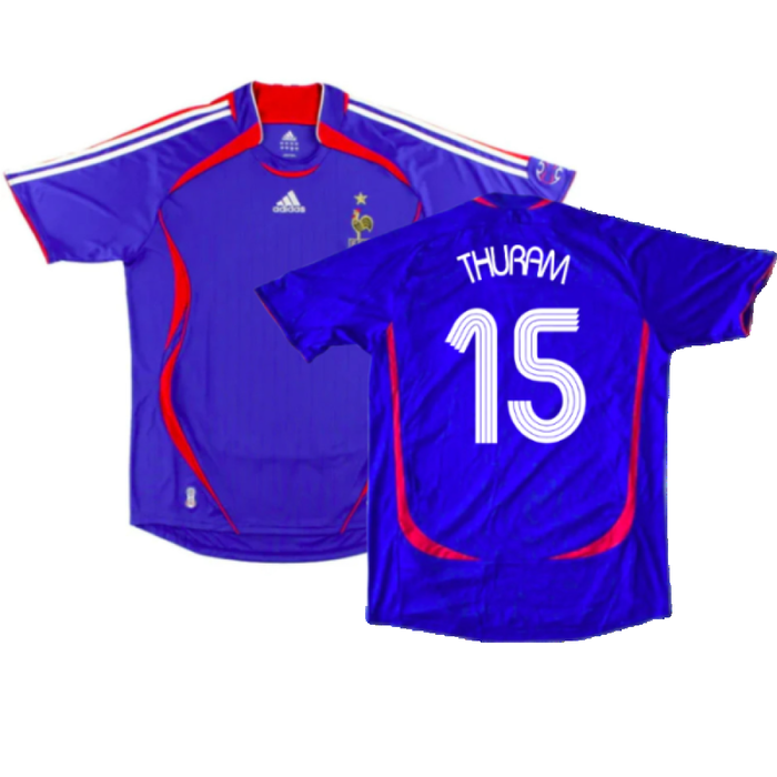 France 2006-08 Home Shirt (XL) (Excellent) (Thuram 15)