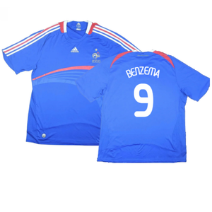 France 2007-08 Home Shirt (M) (Excellent) (Benzema 9)_0